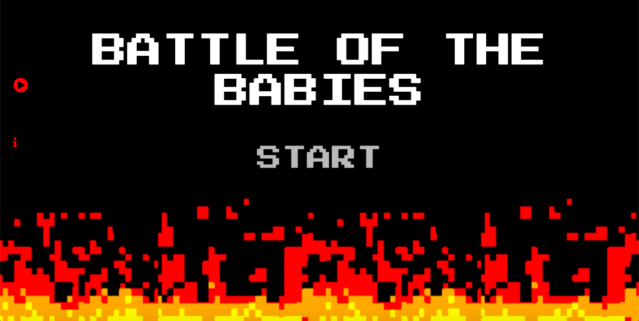 Battle Of The Babies, Rojhan Paydar's first JavaScript Project 2020. User can select a character, and then play rock paper scissors with a randomized character